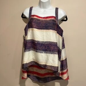 💜Super cute flared striped shirt, Rachel Roy. Casual every day cute fit Flirty